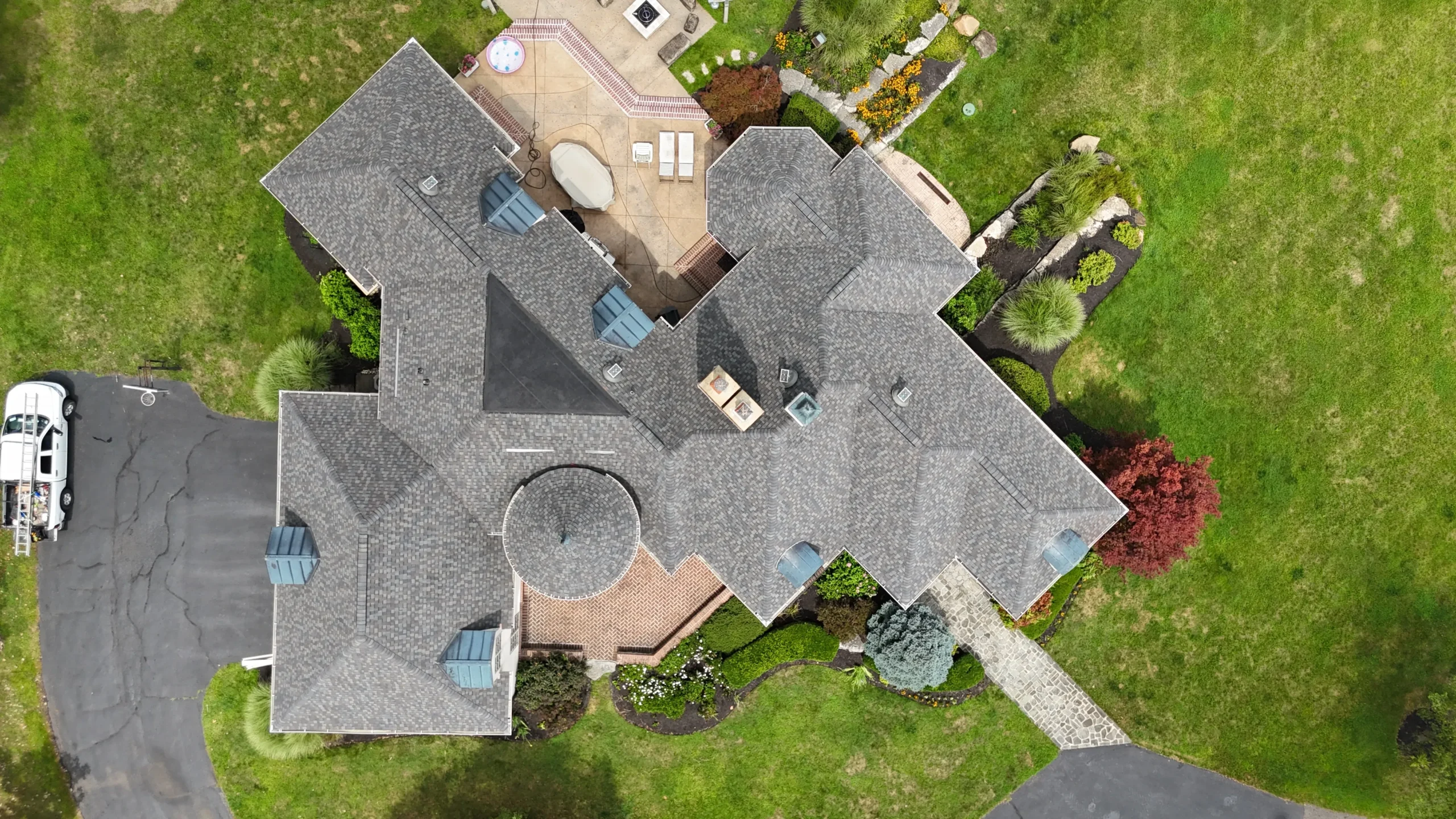 Copy of Aerial View Large House